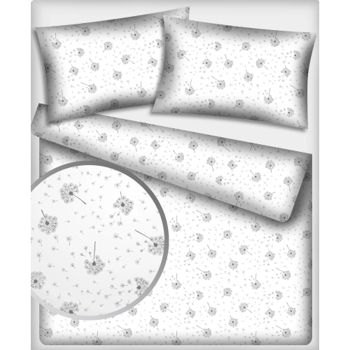 Komplet Pościeli z Bawełny 140x200 dmuchawce